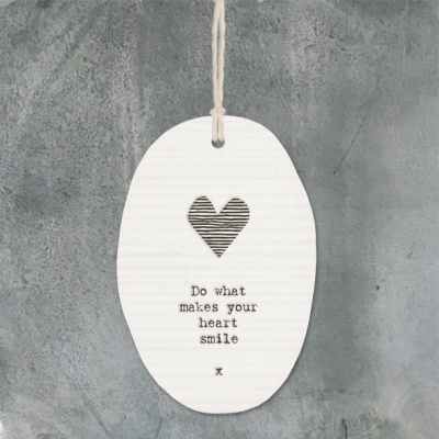 Porcelain hanger - Heart smile